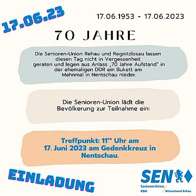 70 Jahre – 17. Juni